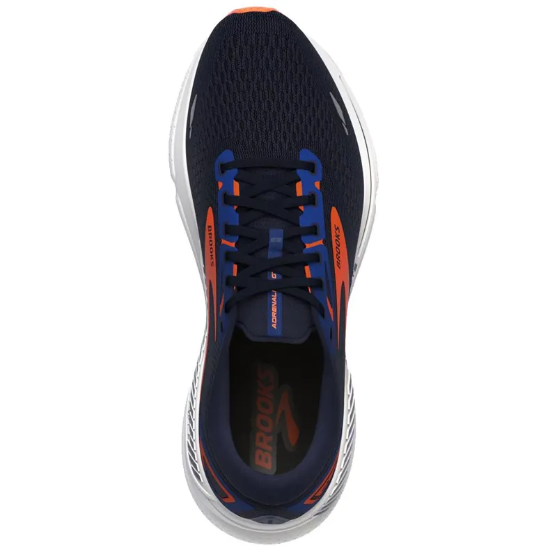 Brooks Men's Adrenaline GTS 23 Peacoat/Orange/Surf the Web-2